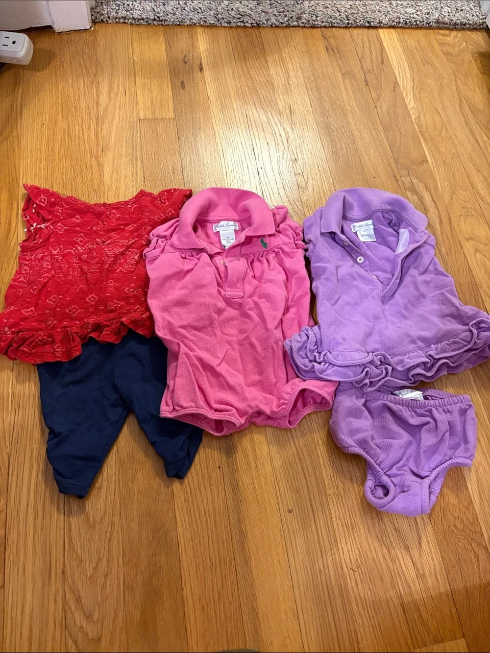 Ralph Lauren Pink & Purple & Red Kids Matching Sets